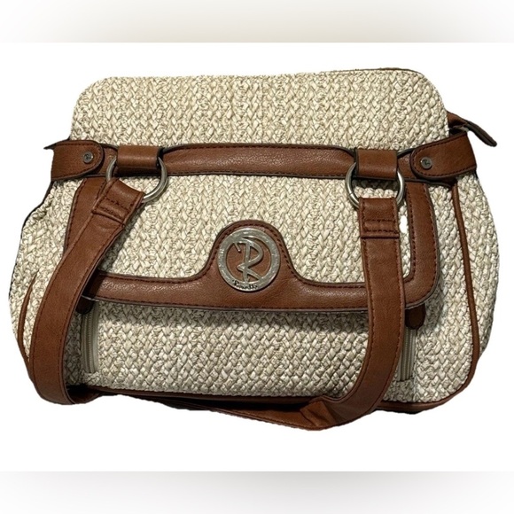 Rosetti Brown and Cream Shoulder Bag with Textured Design - Picture 1 of 14